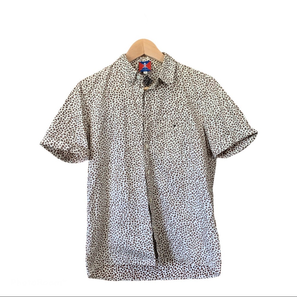 Opening Ceremony Short Sleeve Leopard Shirt Small